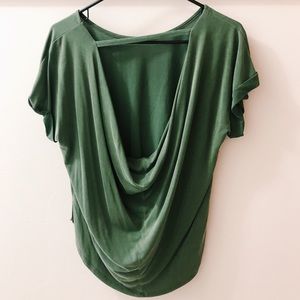 Francesca’s Miami Slouchy Open Back Cozy Shirt